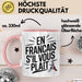 Französischlehrer Unterricht Tasse Geschenk Lustige Geschenkidee Spruch En Français S’Il Vous Plaît Rosa Trendation