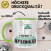 Reptilienhalter Geschenk Tasse So Gut Kann Nur Ein Reptilienhalter Aussehen Geschenkidee Kaffee-Becher Grün Trendation