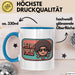 Computerprogrammierer Softwareingenieur Tasse Geschenk Lustige Geschenkidee Spruch Retro Virus Blau Trendation