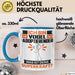 Vogel-Adoptierender Tasse Geschenk für Vogel-Adoptierender Geburtstag Lustiger Spruch Kaffee-Becher Was Ist Deine Superkraft Blau Trendation