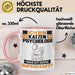 Katzenpsychologe Tasse Geschenk für Katzenpsychologe Geburtstag Lustiger Spruch Kaffee-Becher Was Ist Deine Superkraft Rosa Trendation
