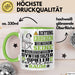 Synthesizer-Spieler Geschenk Tasse Lustiger Spruch Erheben Sie Sich Der Synthesizer-Spieler Betritt den Raum Grün Trendation