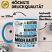 Modelbauer Geschenk Tasse Lustiger Spruch Erheben Sie Sich Der Modelbauer Betritt den Raum Blau Trendation