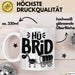 Hü Brid Tasse Geschenk Esel Hybrid Lustiges Hybrid Auto Pferd Esel Geschenkidee E-Auto Elektroauto Weiß Trendation