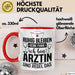 Ärztin Tasse Geschenk Ruhig Bleiben Ich Bin Ärztin Und Regel Das Geschenkidee Hausärztin Rot Trendation