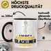 Slackliner Geschenk Tasse So Gut Kann Nur Ein Slackliner Aussehen Geschenkidee Kaffee-Becher Schwarz Trendation