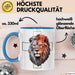Jesus Löwe von Juda Tasse Geschenk Lustige Geschenkidee Spruch Blau Trendation