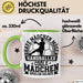 Mädchen Handball-Spielerin Tasse Geschenk Spruch Echte Mädchen Spielen Handball Geschenkidee Frauen Brave Mädchen Mögen Handballer Grün Trendation