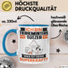 Tierheimunterstützer Tasse Geschenk für Tierheimunterstützer Geburtstag Lustiger Spruch Kaffee-Becher Was Ist Deine Superkraft Blau Trendation