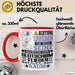 Gleitschirmflieger Geschenk Tasse Lustiger Spruch Erheben Sie Sich Der Gleitschirmflieger Betritt den Raum Rot Trendation