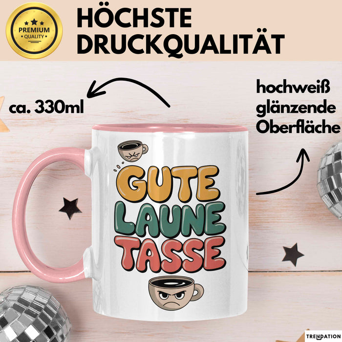 Sarkasmus Tasse Geschenkidee Gute Laune Tasse Sarkastische Rosa Trendation