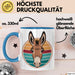Retro Esel Tasse Geschenk Lustige Geschenkidee Spruch Blau Trendation