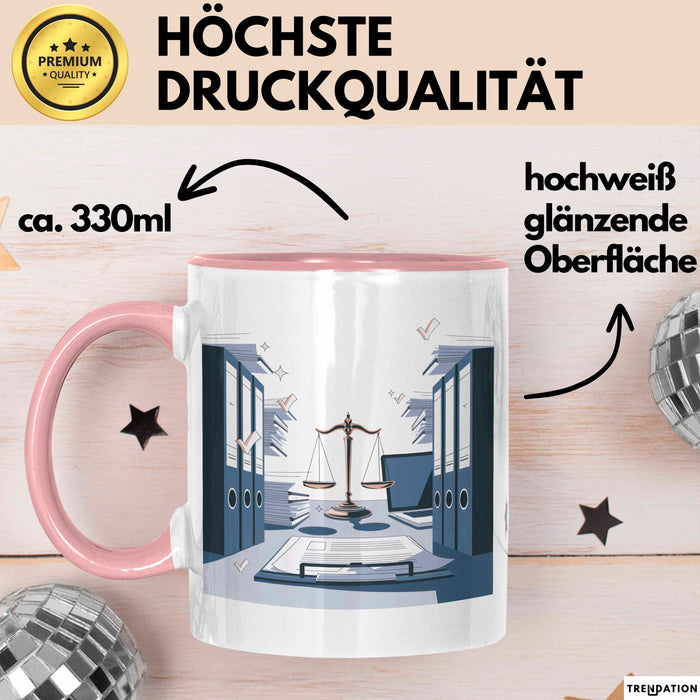 Rechtsanwalts Assistent Tasse Geschenk Lustige Geschenkidee Spruch Für Kanzlei Profis Rosa Trendation