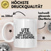 Ute Tasse Ute – Die Frau. Der Mythos. Die Legende. Geschenk Weiß Trendation