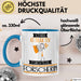 Forscherin Tasse Geschenk Becher Stark Attraktiv Furchtlos Forscherin Lustige Geschenkidee Blau Trendation