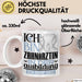 Zahnärztin Ausbildung Start Geschenk Tasse Ich Bin Zahnärztin In Der Ausbildung Ich Darf Das Kaffee-Becher Geschenkidee Weiß Trendation