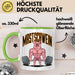 Schweinebauer Schweine Tier Gewichtheben Tasse Geschenk Lustige Geschenkidee Spruch Mastschwein Grün Trendation