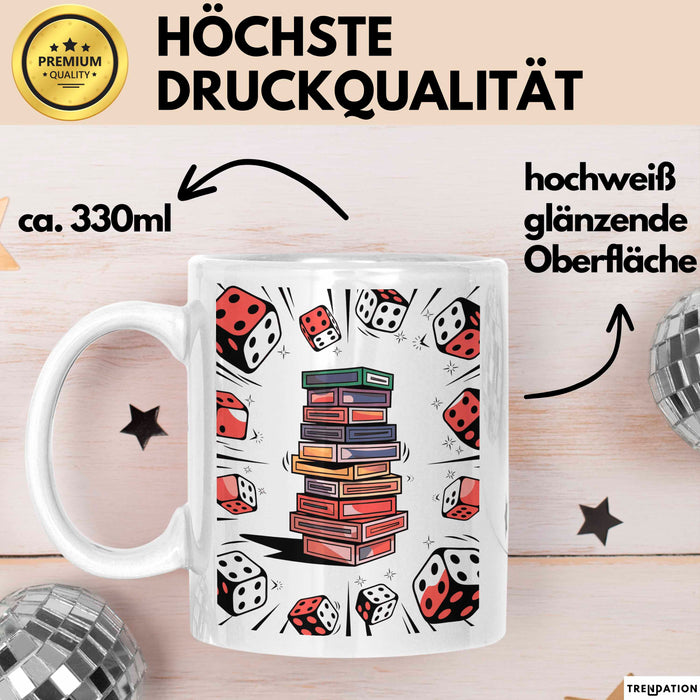 Brettspiel Fan Tasse Geschenk Lustige Geschenkidee Spruch Für Tischspiel Spieler Weiß Trendation