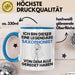 Saxophonist Geschenk Tasse Lustige Geschenkidee Geburtstag für Saxophonist Ich Bin Dieser Legendäre Saxophonist Von Dem Alle Geredet Haben Kaffee-Becher Blau Trendation