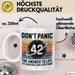 Mathematiker Tasse Geschenkidee 42 Die Antwort auf das Leben Weiß Trendation