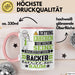 Bäcker Geschenk Tasse Lustiger Spruch Erheben Sie Sich Der Bäcker Betritt den Raum Rosa Trendation