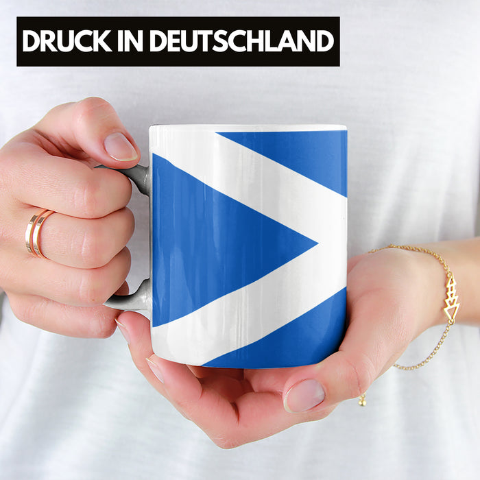 Schottland Flagge Tasse Geschenk Fußball-Fans Europa 3D Alloverprint Weiß Trendation