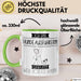 Hundeausführerin Tasse Geschenk Ich Bin Hundeausführerin Warum Weil Ich Es Kann Geschenkidee Geburtstag Grün Trendation