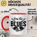 Jazz Tasse Geschenk Keep The Blues Alive Musik Becher Rot Trendation