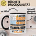 Kanufahrer Geschenk Tasse Lustiger Spruch Erheben Sie Sich Der Kanufahrer Betritt den Raum Schwarz Trendation
