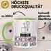 Geschenk für Vogeltrainerin Tasse Lustige Geschenkidee Geburtstag Ich Bin Vogeltrainerin Ich Darf Das Grün Trendation
