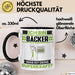 Bäcker Tasse Geschenk für Bäcker Geburtstag Lustiger Spruch Kaffee-Becher Was Ist Deine Superkraft Schwarz Trendation