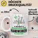 Handwerker Geschenk Tasse So Gut Kann Nur Ein Handwerker Aussehen Geschenkidee Kaffee-Becher Weiß Trendation