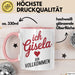 Gisela Tasse Geschenk Ich Bin Vollkommen Gisela Geschenkidee Geburtstag Rosa Trendation