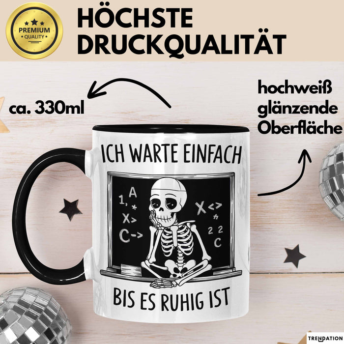 Grundschullehrer Tasse Geschenk Warte Bis Es Ruhig Ist Trendation