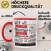 Haustier-Tätowiererin Tasse Geschenk Spruch Wer Will Schon Prinzessin Sein Wenn Man Auch Haustier-Tätowiererin Sein Kann Rot Trendation