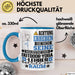 Outdoor-Yoga-Lehrer Geschenk Tasse Lustiger Spruch Erheben Sie Sich Der Outdoor-Yoga-Lehrer Betritt den Raum Blau Trendation