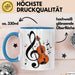 Geiger Tasse Geschenkidee für Liebhaber von Streichmusik Blau Trendation
