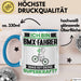 BMX-Fahrer Tasse Geschenk für BMX-Fahrer Geburtstag Lustiger Spruch Kaffee-Becher Was Ist Deine Superkraft Blau Trendation