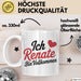 Renate Tasse Geschenk Ich Bin Vollkommen Renate Geschenkidee Geburtstag Weiß Trendation
