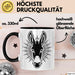 Eselbauer Esel Tier Gesicht Tasse Geschenk Lustige Geschenkidee Spruch Schwarz Trendation