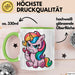 Sarkastisches Einhorn Tasse Geschenk Lustige Geschenkidee Grün Trendation