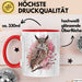 Eule Tierliebhaber Tasse Geschenk Lustige Geschenkidee Spruch Eule Kirschblüte Rot Trendation