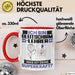 Gleitschirmlehrer Tasse Geschenk für Gleitschirmlehrer Geburtstag Lustiger Spruch Kaffee-Becher Was Ist Deine Superkraft Rot Trendation