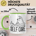 Frosch Tasse Geschenk Self Care Humor Geschenkidee Kaffee-Becher Grün Trendation