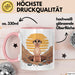 Erdmännchen Tier Tasse Geschenk Lustige Geschenkidee Spruch Rosa Trendation