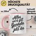 Gundula Tasse Geschenk Alles Ist Gut Gundula Ist Jetz Da Geschenkidee Becher mit Name Rosa Trendation