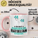 Rätselfan Geschenk Tasse So Gut Kann Nur Ein Rätselfan Aussehen Geschenkidee Kaffee-Becher Rosa Trendation