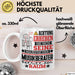 Musikberater Geschenk Tasse Lustiger Spruch Erheben Sie Sich Der Musikberater Betritt den Raum Weiß Trendation