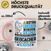 Geocacher Geschenk Tasse Lustiger Spruch Erheben Sie Sich Der Geocacher Betritt den Raum Rosa Trendation