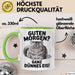Morgen Tasse Geschenk Guten Morgen Ganz Duennes Eis Geschenkidee Lustig Katze Grün Trendation